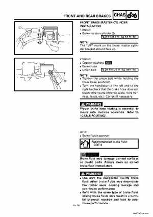 2000 Yamaha YFM400FWA(M) Factory Service workshop Manual, Page 283