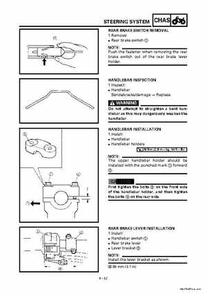 2000 Yamaha YFM400FWA(M) Factory Service workshop Manual, Page 296