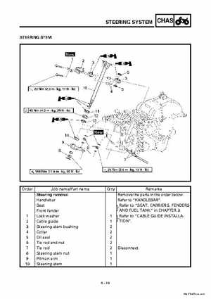 2000 Yamaha YFM400FWA(M) Factory Service workshop Manual, Page 298