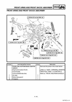 2000 Yamaha YFM400FWA(M) Factory Service workshop Manual, Page 304
