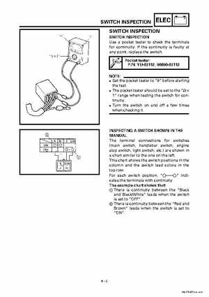 2000 Yamaha YFM400FWA(M) Factory Service workshop Manual, Page 314