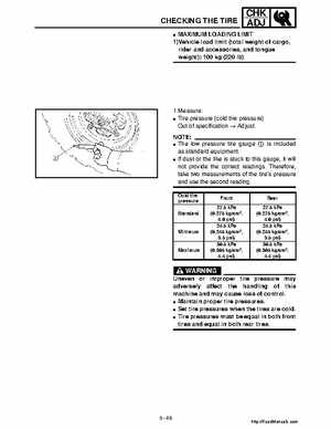 2001 Yamaha YFM660 Raptor Factory Service Manual, Page 104