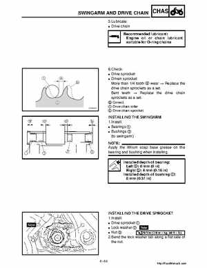 2001 Yamaha YFM660 Raptor Factory Service Manual, Page 180