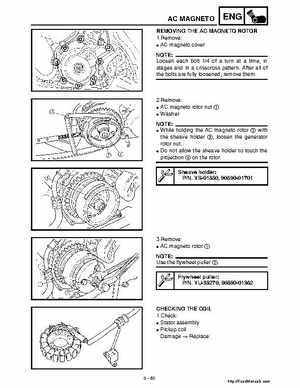 2001 Yamaha YFM660 Raptor Factory Service Manual, Page 220