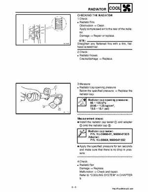 2001 Yamaha YFM660 Raptor Factory Service Manual, Page 262