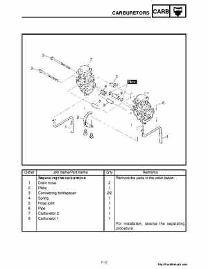2001 Yamaha YFM660 Raptor Factory Service Manual, Page 274