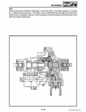 2002-2006 Yamaha YFR450FAR Service Manual LIT-11616-16-01, Page 20