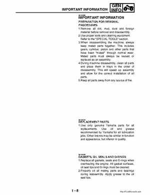 2002-2006 Yamaha YFR450FAR Service Manual LIT-11616-16-01, Page 24
