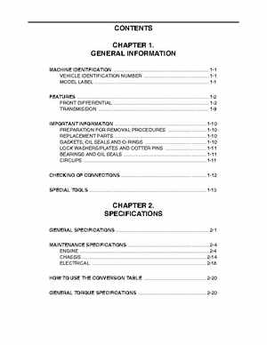 2002 Yamaha YFM660 Grizzly factory service and repair manual, Page 8