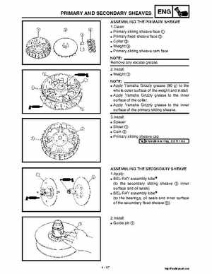 2002 Yamaha YFM660 Grizzly factory service and repair manual, Page 200