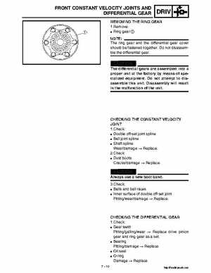 2002 Yamaha YFM660 Grizzly factory service and repair manual, Page 268