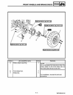 2002 Yamaha YFM660 Grizzly factory service and repair manual, Page 292