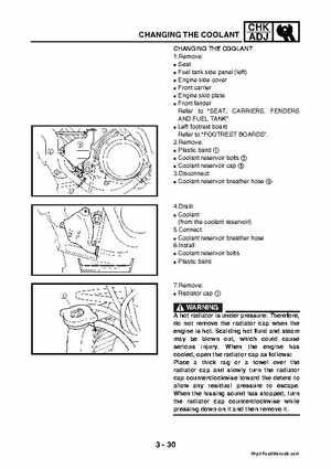 2003 2005 YFM45FAR, YFM450FAR Kodiak OEM Service Manual, Page 94