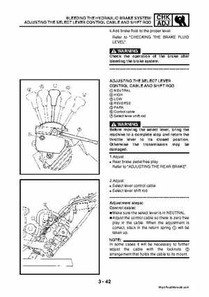 2003 2005 YFM45FAR, YFM450FAR Kodiak OEM Service Manual, Page 106