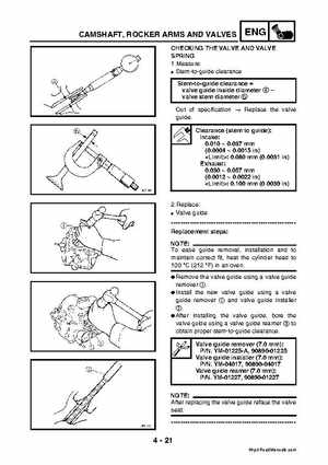 2003 2005 YFM45FAR, YFM450FAR Kodiak OEM Service Manual, Page 152