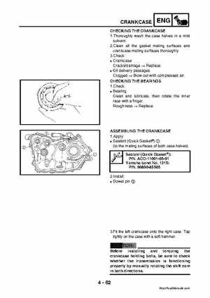 2003 2005 YFM45FAR, YFM450FAR Kodiak OEM Service Manual, Page 193