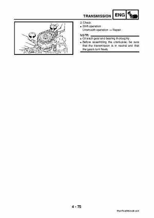 2003 2005 YFM45FAR, YFM450FAR Kodiak OEM Service Manual, Page 206