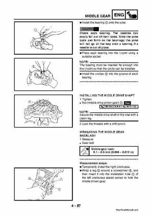 2003 2005 YFM45FAR, YFM450FAR Kodiak OEM Service Manual, Page 218