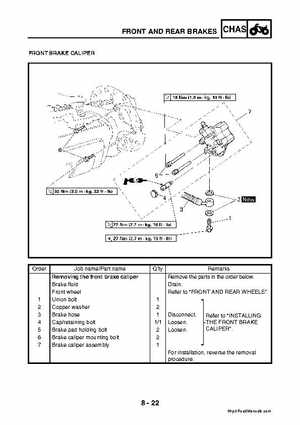 2003 2005 YFM45FAR, YFM450FAR Kodiak OEM Service Manual, Page 299