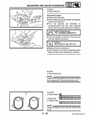 2003 Yamaha YFM400FAR Kodiak Factory Service Manual, Page 73
