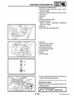 2003 Yamaha YFM400FAR Kodiak Factory Service Manual, Page 85