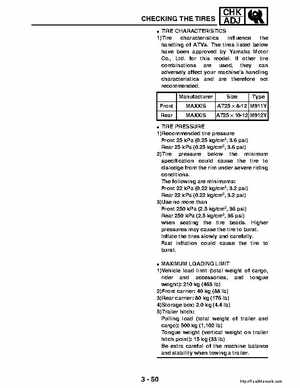 2003 Yamaha YFM400FAR Kodiak Factory Service Manual, Page 111