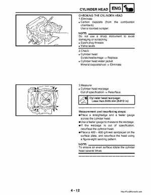 2003 Yamaha YFM400FAR Kodiak Factory Service Manual, Page 135