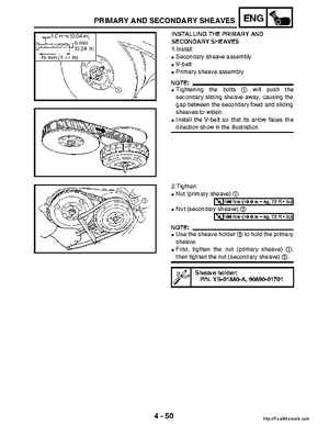 2003 Yamaha YFM400FAR Kodiak Factory Service Manual, Page 173