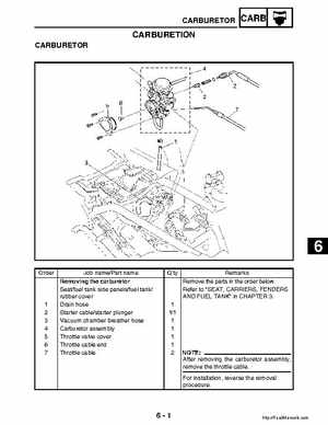 2003 Yamaha YFM400FAR Kodiak Factory Service Manual, Page 222