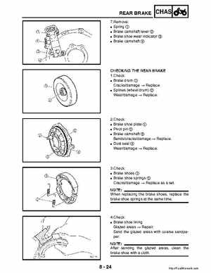 2003 Yamaha YFM400FAR Kodiak Factory Service Manual, Page 281