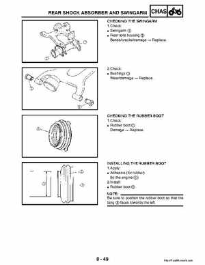 2003 Yamaha YFM400FAR Kodiak Factory Service Manual, Page 306