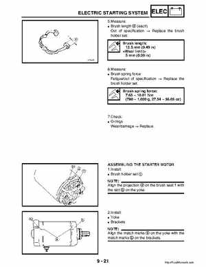 2003 Yamaha YFM400FAR Kodiak Factory Service Manual, Page 328