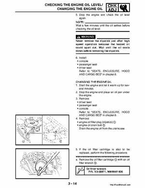 2004-2005 660 Yamaha Rhino Factory Service Manual, Page 90