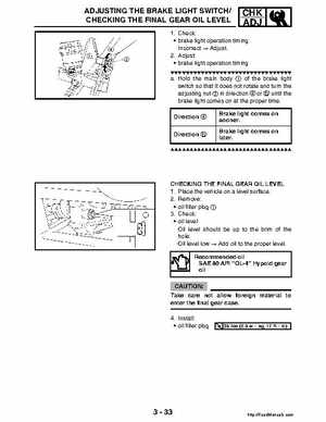 2004-2005 660 Yamaha Rhino Factory Service Manual, Page 109
