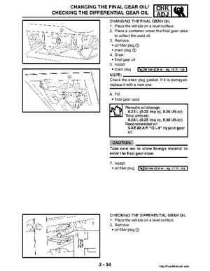 2004-2005 660 Yamaha Rhino Factory Service Manual, Page 110