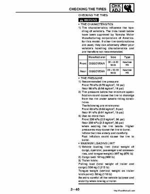 2004-2005 660 Yamaha Rhino Factory Service Manual, Page 116