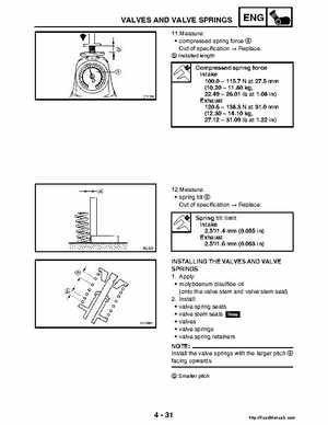 2004-2005 660 Yamaha Rhino Factory Service Manual, Page 160