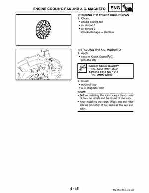 2004-2005 660 Yamaha Rhino Factory Service Manual, Page 174
