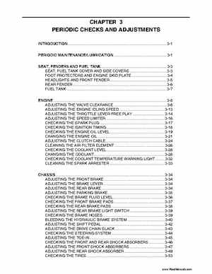 2004 Official factory service manual for Yamaha YFZ450S ATV Quad., Page 8