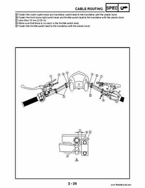 2004 Official factory service manual for Yamaha YFZ450S ATV Quad., Page 52