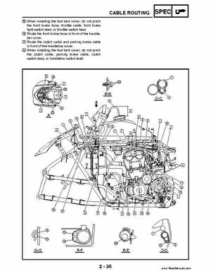 2004 Official factory service manual for Yamaha YFZ450S ATV Quad., Page 59