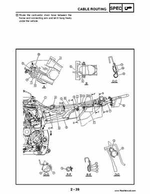 2004 Official factory service manual for Yamaha YFZ450S ATV Quad., Page 62
