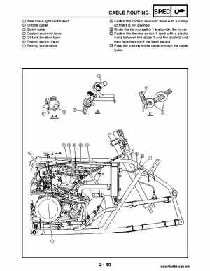 2004 Official factory service manual for Yamaha YFZ450S ATV Quad., Page 63