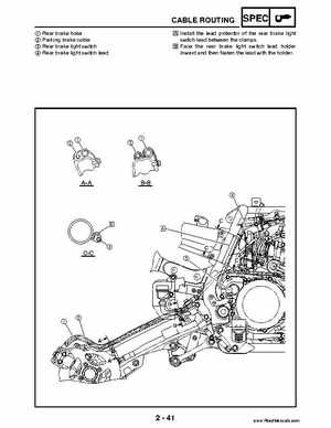 2004 Official factory service manual for Yamaha YFZ450S ATV Quad., Page 64