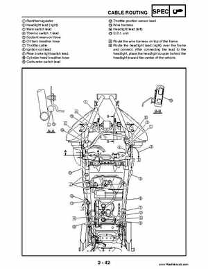 2004 Official factory service manual for Yamaha YFZ450S ATV Quad., Page 65