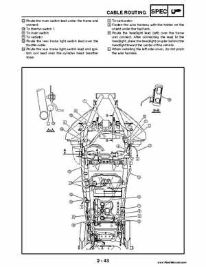 2004 Official factory service manual for Yamaha YFZ450S ATV Quad., Page 66