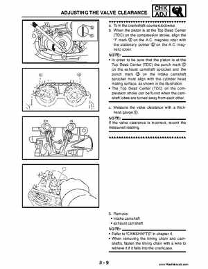 2004 Official factory service manual for Yamaha YFZ450S ATV Quad., Page 77