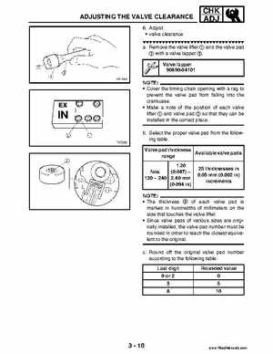 2004 Official factory service manual for Yamaha YFZ450S ATV Quad., Page 78