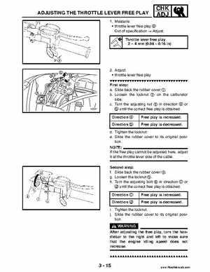 2004 Official factory service manual for Yamaha YFZ450S ATV Quad., Page 83