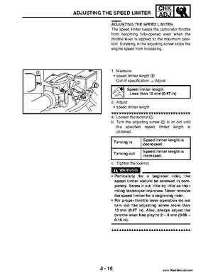 2004 Official factory service manual for Yamaha YFZ450S ATV Quad., Page 84